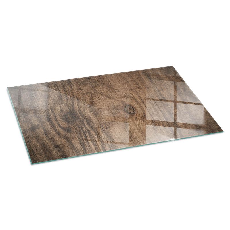 Szkło Ochronne z Nadrukiem Tulup 120x60 cm Płyta pod Kominek Naturalne drewno 1 szt.