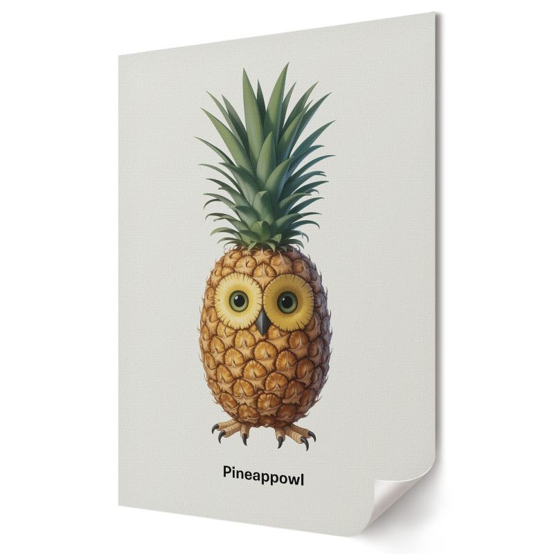 Plakat Wallfluent Format A3 Sowa-ananas Artysta G-moll 1 szt.