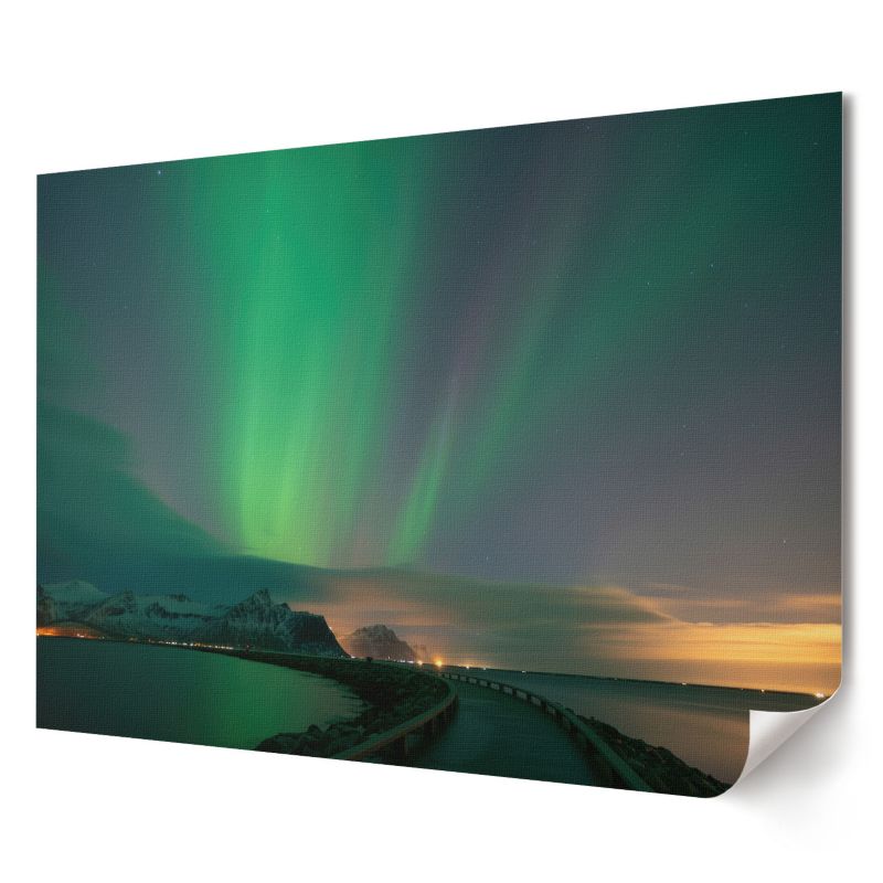 Plakat na ścianę Wallfluent Format A1 Zorza polarna Artysta Julia Lewandowska 1 szt.