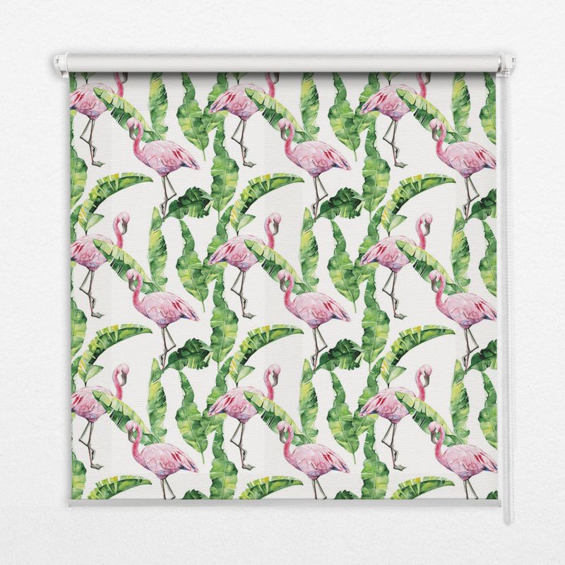 Roleta Do Kuchni Tulup 80x180 cm Flamingi Przy Liściach Montaż do ściany/sufitu 1 szt.