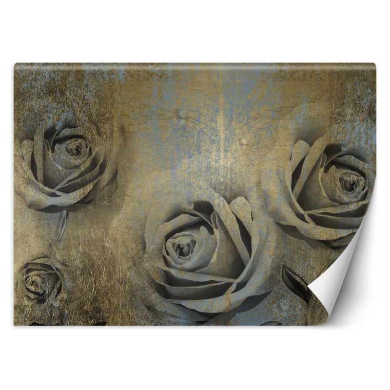 Fototapeta Feeby Złote róże kwiaty 250x175 1 szt