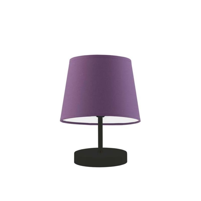 Lampka Nocna Volta Light Factory Picolo Abażur Fioletowy Stożek 1xE27 1szt.