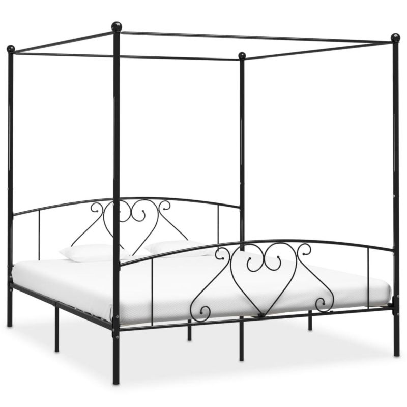 Łóżko metalowe WaszeMeble 180x200 cm czarna WM-284438 1 szt.