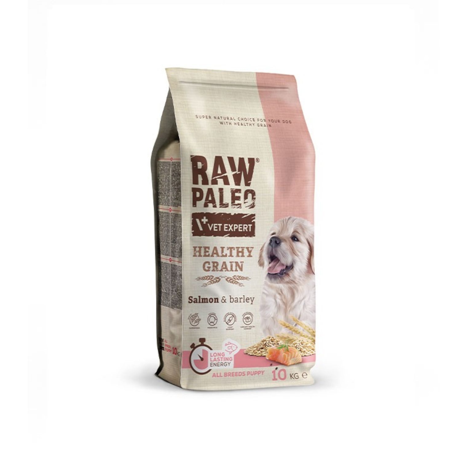 Salmon Puppy | RAW PALEO Healthy Grain | 10kg | Sucha pełnowartościowa karma dla szczeniąt