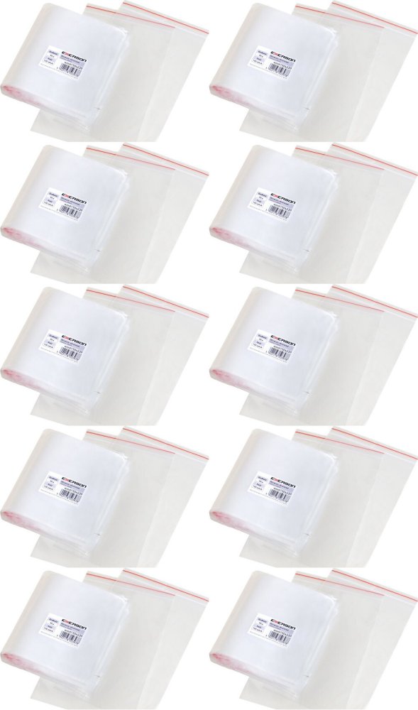 10x Woreczki strunowe Emerson, 60x80mm, 100 sztuk, bezbarwny