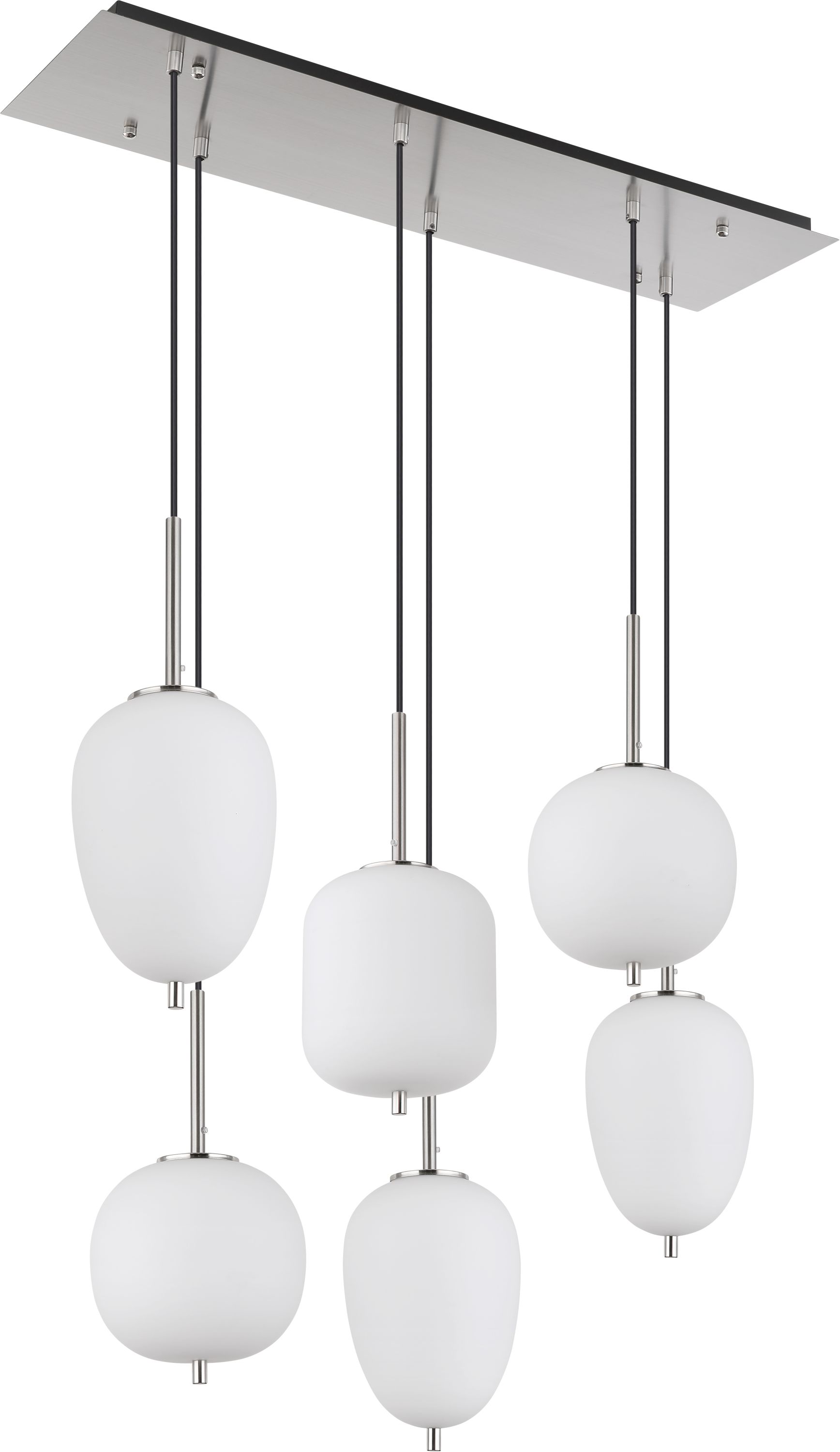 Darmowa Dostawa - Lampa wisząca 6x40 W biały Globo Lighting Blacky I 153456NO