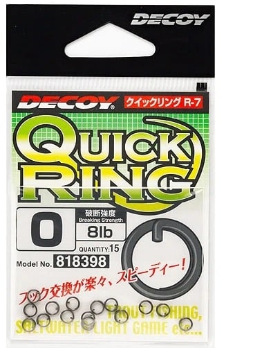 Decoy Kółka Łącznikowe Quick Ring Black R-7 #1 10lb