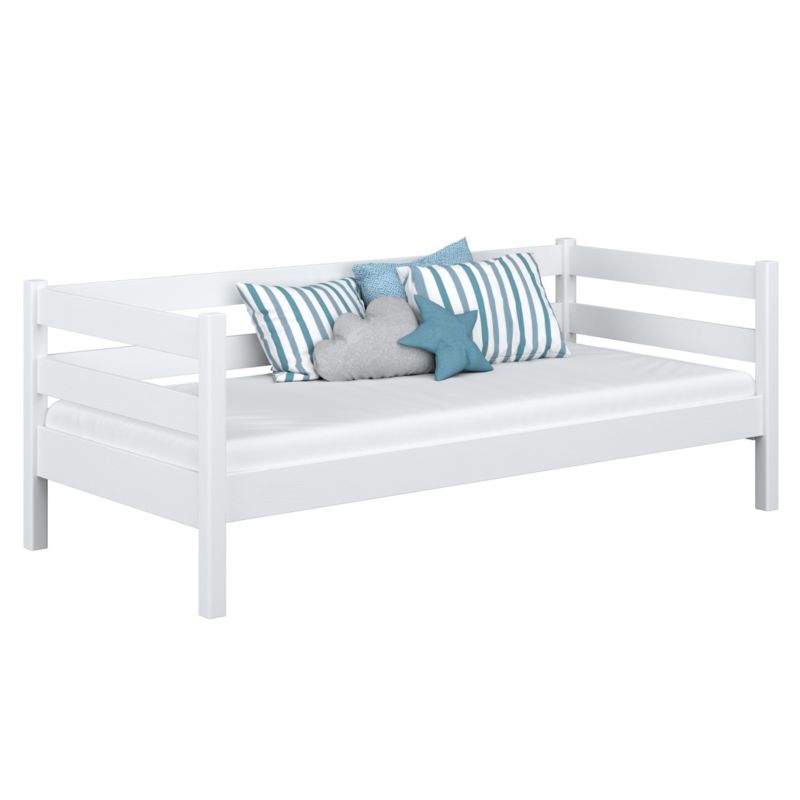 Drewniane łóżko N-WOOD sofa N01 biały 90x200 1szt.