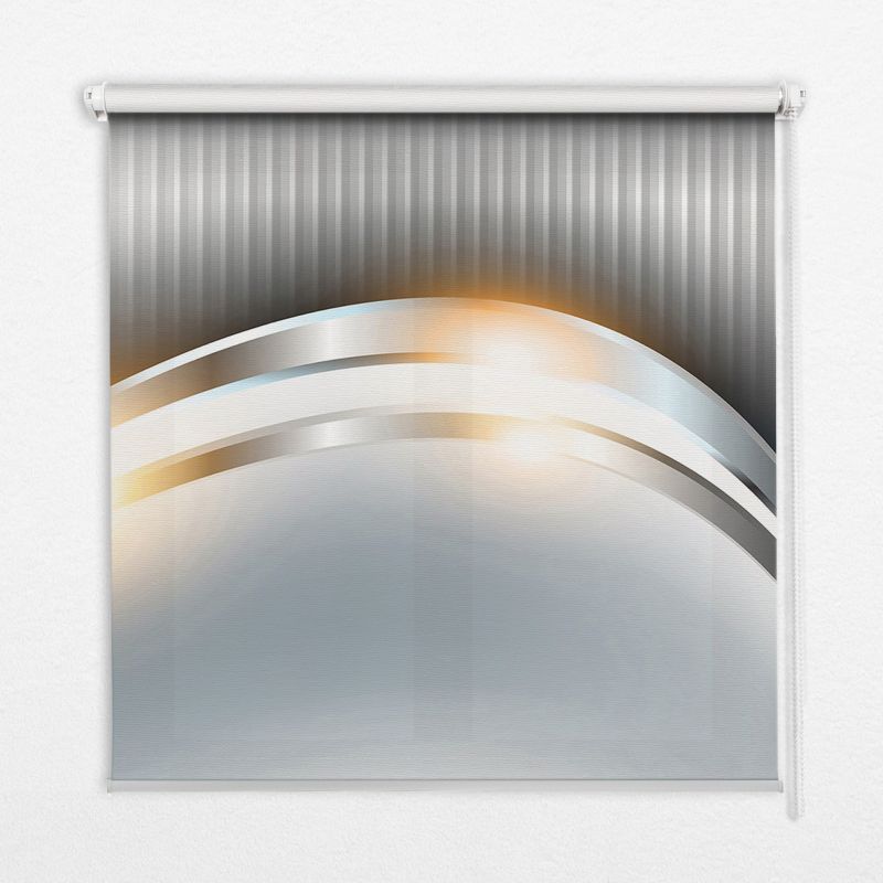 Roleta Do Salonu Tulup 120x140 cm Metalowa Abstrakcja Montaż do ściany/sufitu 1 szt.