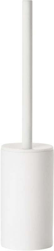 Szczotka toaletowa Zone Denmark Solo stojąca porcelana biała/stal 1 szt.