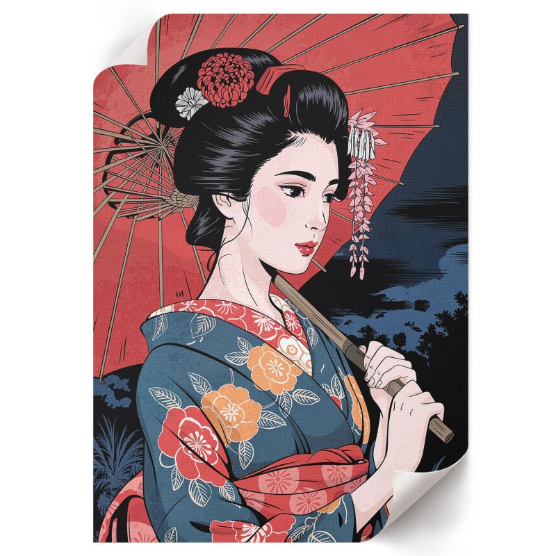 Plakat Dekoracyjny ArtPrintCave 21x29,7 cm Japońska elegancja Carpe Diem 1 szt.