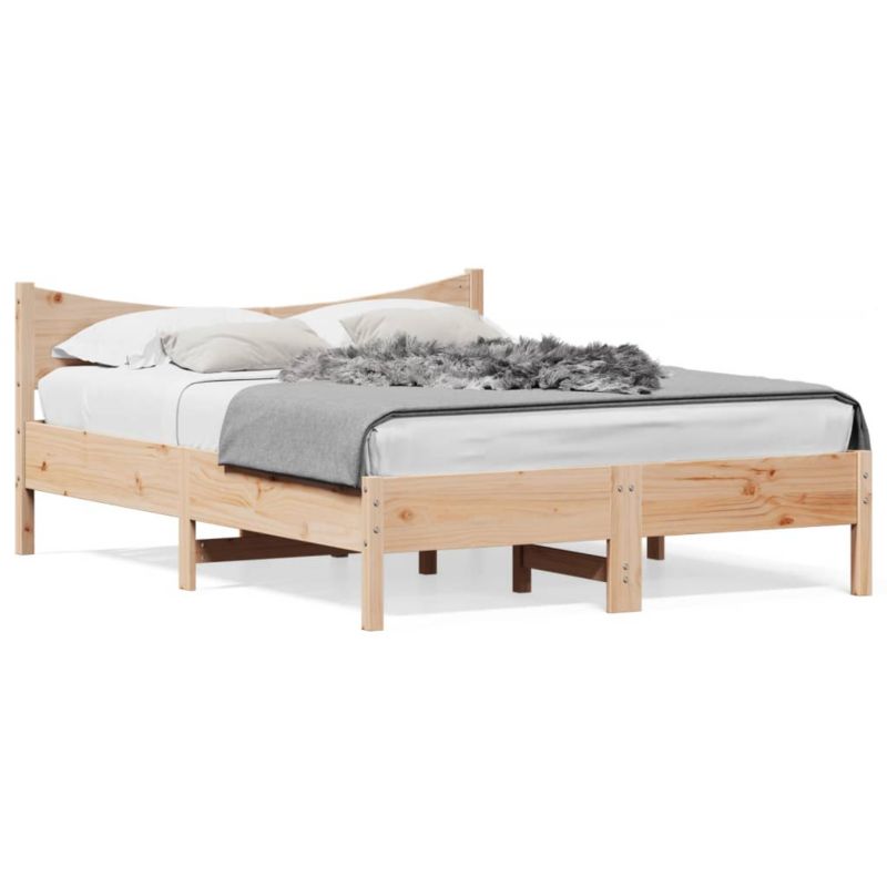 Łóżko drewniane WaszeMeble 120x190 cm brązowe WM-844749 1 szt.
