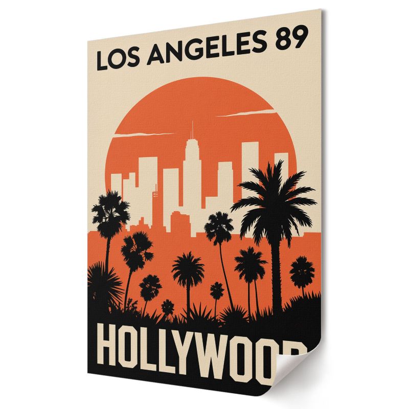 Plakat canvas Wallfluent Format A2 Hollywood widok Projekt Artystyczny Impuls 1 szt.