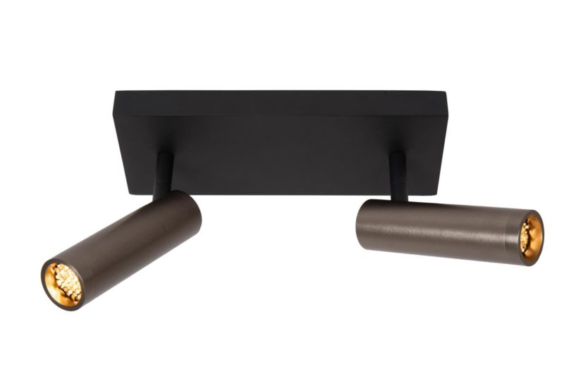 Reflektor spot plaster miodu podwójny Lucide GRADO szaro-czarny 2xMR11x8W IP20 wym:23x25x10cm - 1 szt.