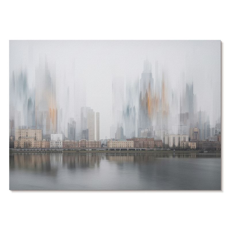 Nowoczesny Plakat na Płótnie Tulup 29,7x21 cm (A4) Miasto zamglone Do salonu, biura, sypialni 1 szt.