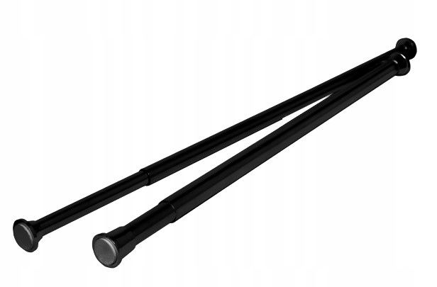 Drążek prysznicowy do zasłon Estiva rozprężny 140-250 cm czarny 27 mm 1 szt.