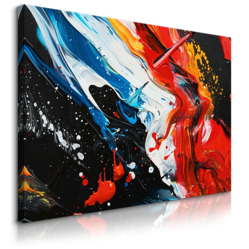 Obraz Muralo Do Salonu Abstrakcja Nowoczesny Wzór Farba 30x20 cm 1 szt.