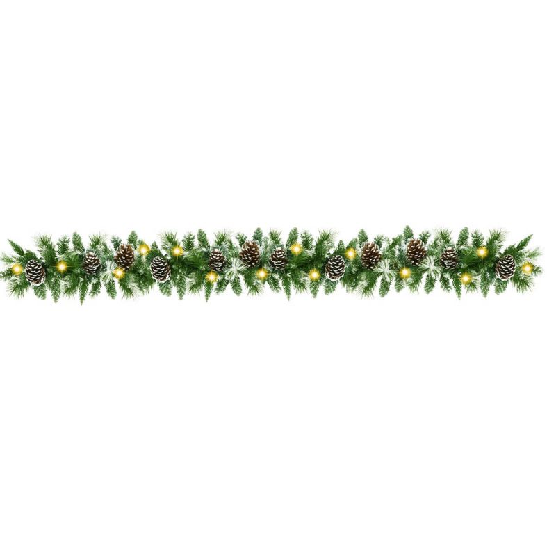 Girlanda choinkowa Springos 280 cm z lampkami 50 LED biały ciepły łańcuch z programatorem 1 szt.
