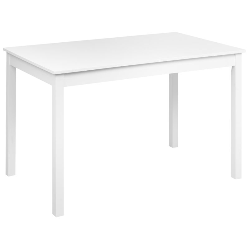 Stół do jadalni Barlee Biały 120 cm 75 cm Drewno topolowe 1 szt.