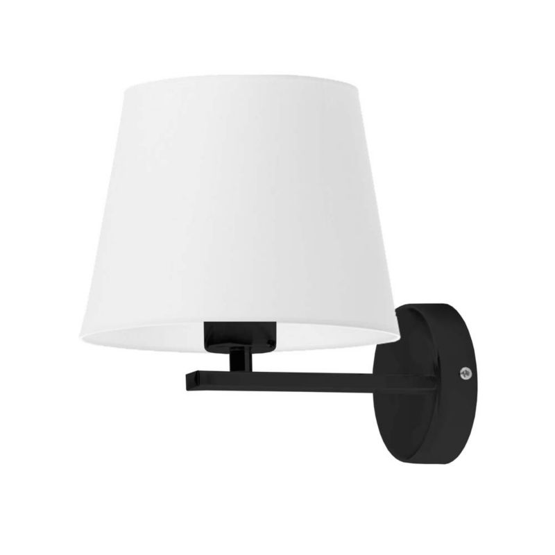 Kinkiet Volta Light Factory Simple Czarny/Biały Abażur 1xE27 1szt.