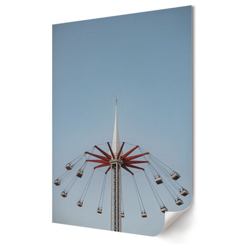 Plakat na ścianę Wallfluent Format A2 Karuzela i niebo Artysta Agnieszka Mazur 1 szt.