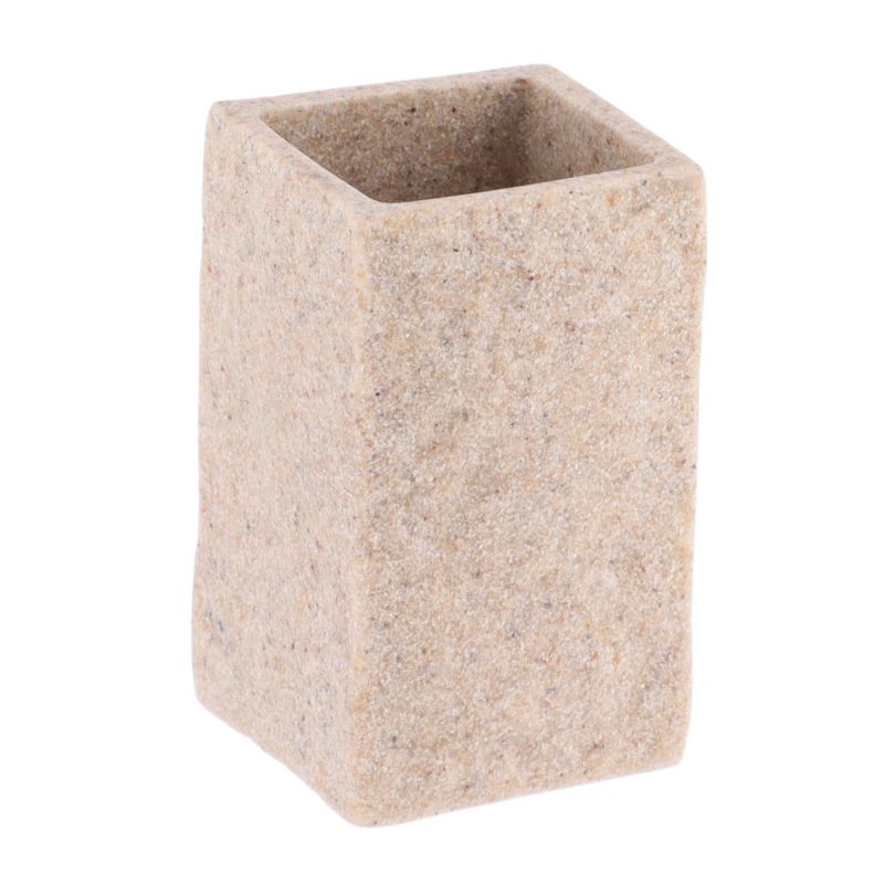 Kubek łazienkowy Estiarte Stone TENDANCE beżowy proptokątny 250 ml 1 szt.