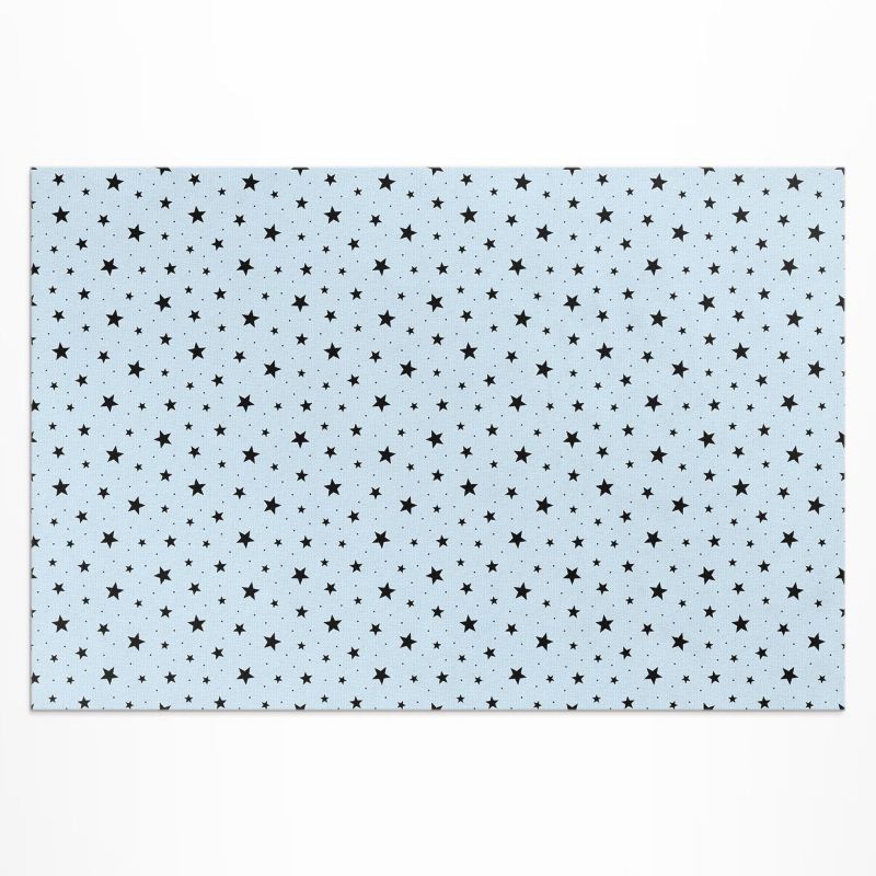 Dywan Winylowy Zewnętrzny Wallfluent 80x120 cm Czarne drobne gwiazdki kosmos 1 szt.