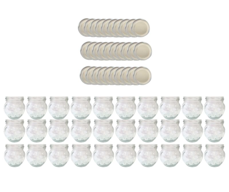 Słoiki MODO24 215ml dżemy konfitury przyprawy deserki zakrętki 66mm PZH 30 kpl.