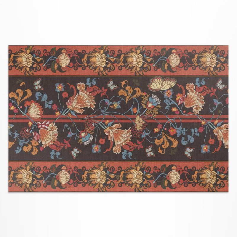 Balkonowy Dywan Winylowy UV Wallfluent 140x210 cm Roślinne ornament w stylu vintage 1 szt.