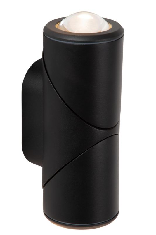 Kinkiet zewnętrzny regulowany spot góra-dół Lucide ERIN czarny LED 5W 2700K 500lm IP65 wym:19x6,5x8cm - 1 szt.