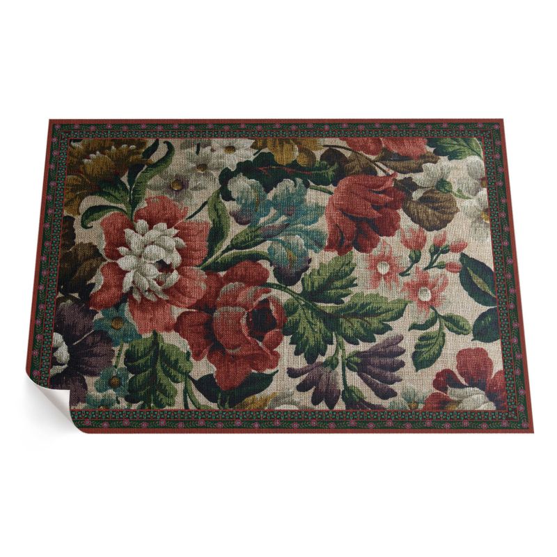 Zewnętrzny Dywan Winylowy ArtPrintCave 140x210 cm Delikatny kwiatowy wzór vintage 1 szt.
