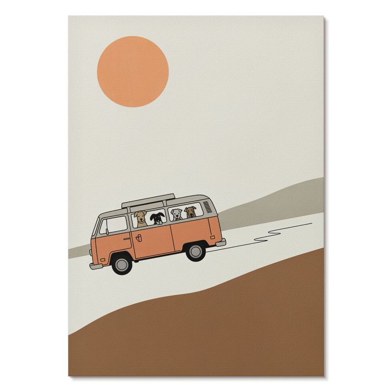 Obraz Plakat Canvas Tulup 29,7x42 cm (A3) Radosna podróż Do salonu, sypialni, 1 szt.