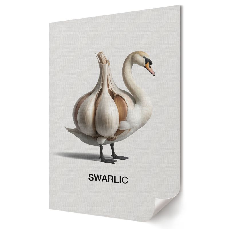 Plakat canvas Wallfluent Format A3 Łabędź czosnek Artysta Rin 1 szt.