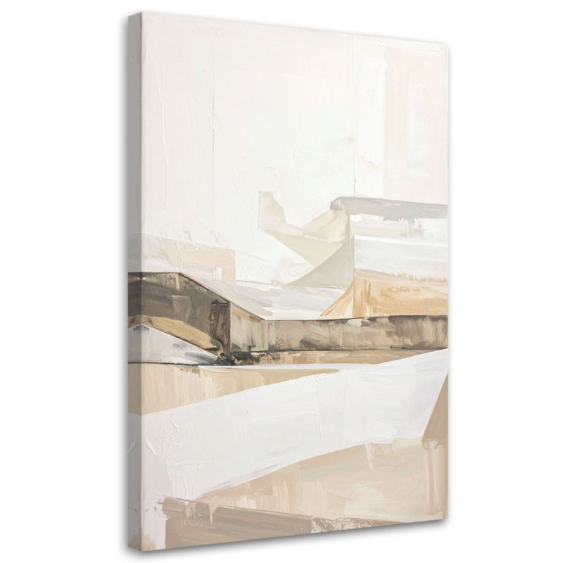 Obraz pionowy do salonu sypialni kuchni biura loftu Feeby Beżowa modna 80x120cm 1szt
