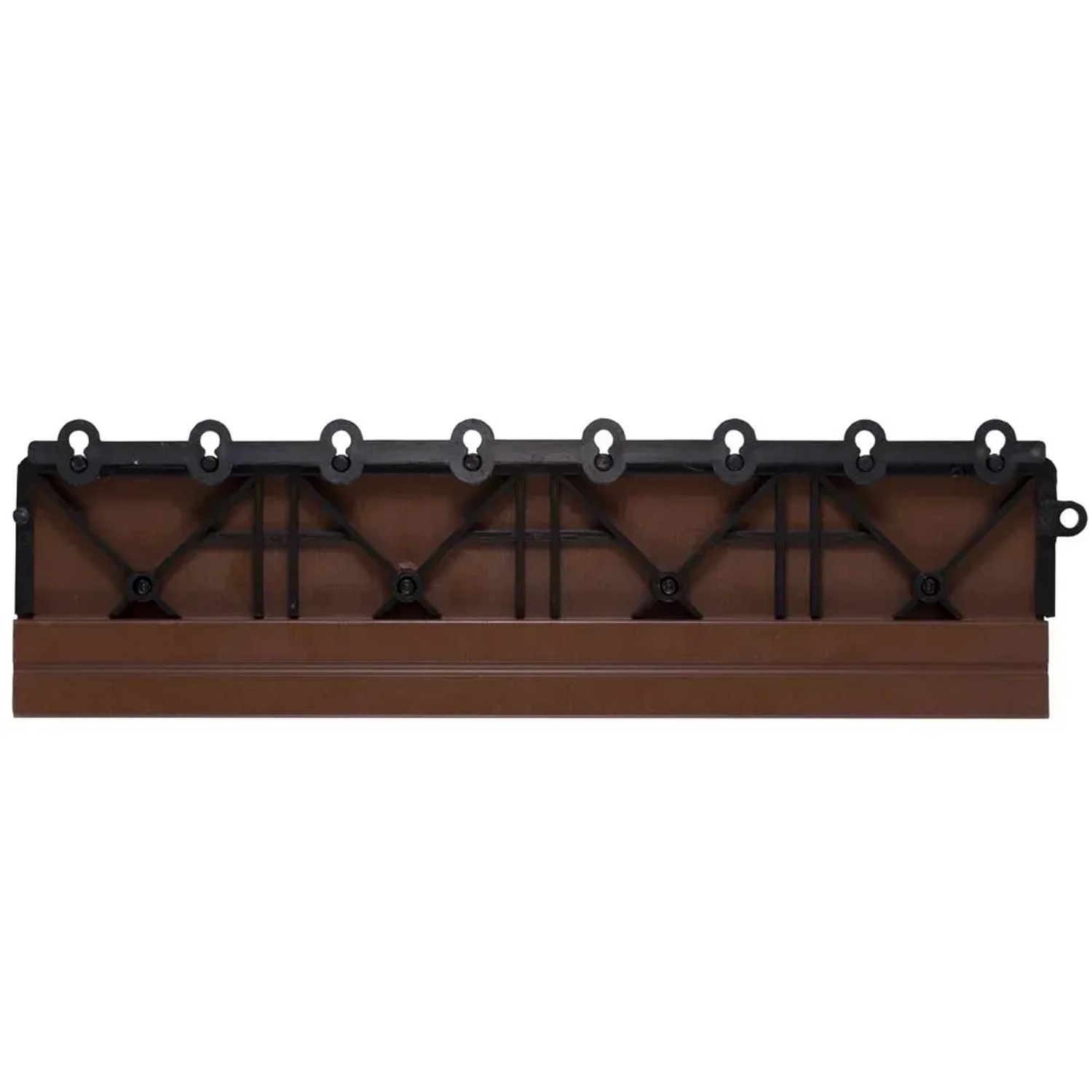 Listwa brązowa prosta + łącznik - 2,2 x 8 x 30,5 cm