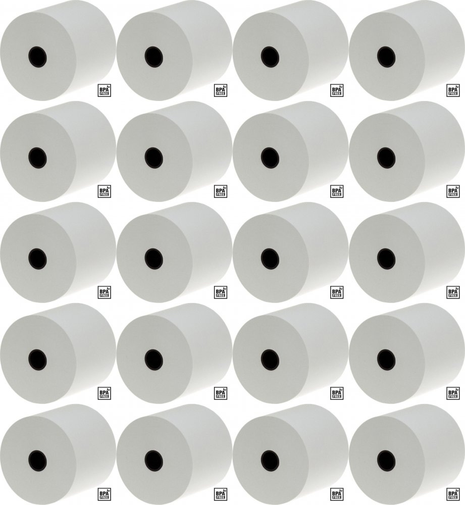 20x Rolka termiczna Drescher Polska Sp. z o.o., 28mm x 30m, 48g/m2, BPA Free, biały