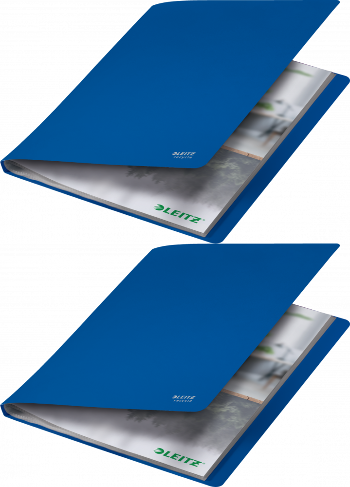 2x Album ofertowy Leitz Recycle, A4, 40 koszulek, niebieski