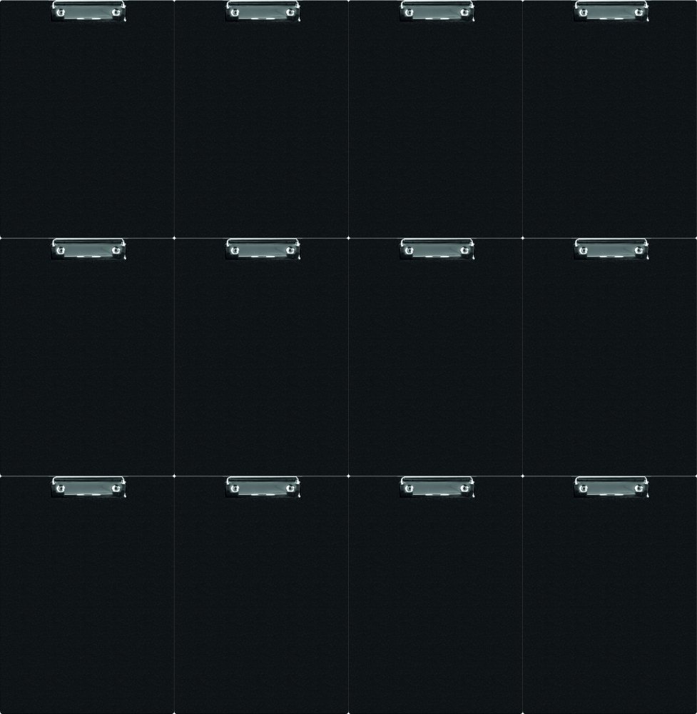 12x Clipboard Q-connect, z okładką, A4, czarny