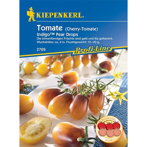 1 pac, Roșie Indigo Pear Drops - Semințe: Mod de ambalare: 1 pac