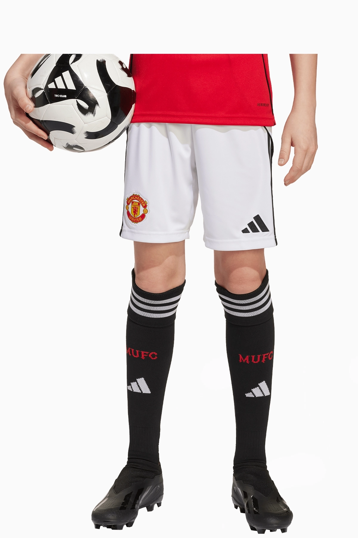 Spodenki adidas Manchester United 25/26 Domowe Junior - Biały