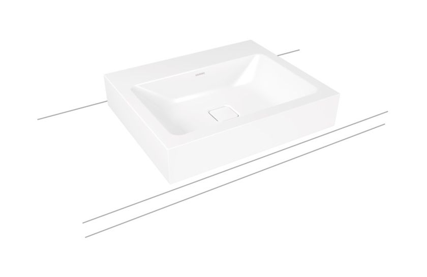 Kaldewei Cono umywalka 60x50 cm nablatowa prostokątna model 3085 biała 902106013001