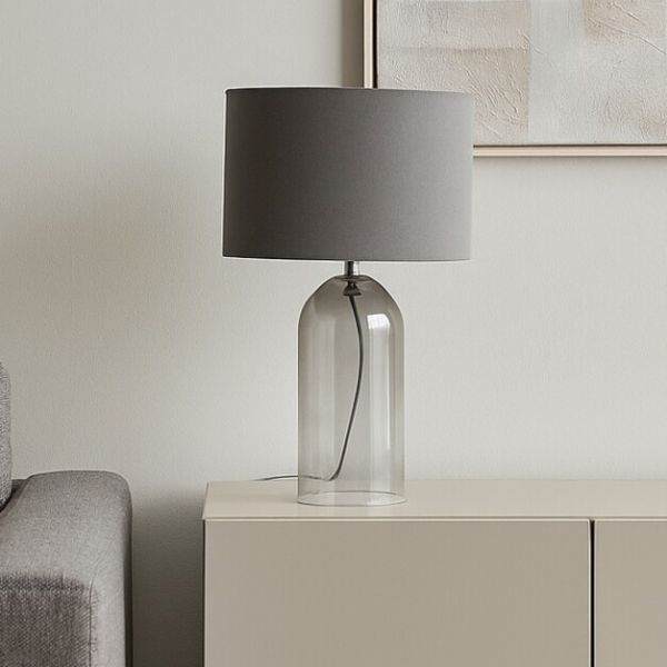 Rabalux Luxin lampa stołowa 1x40 W szara 74048