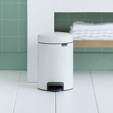 Brabantia NewIcon kosz na śmieci 3 l pedałowy biały 112126 - Wysyłka w 24h