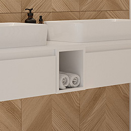 Oltens Vernal szafka 20 cm wisząca szary mat 60020700 - Wysyłka w 24h