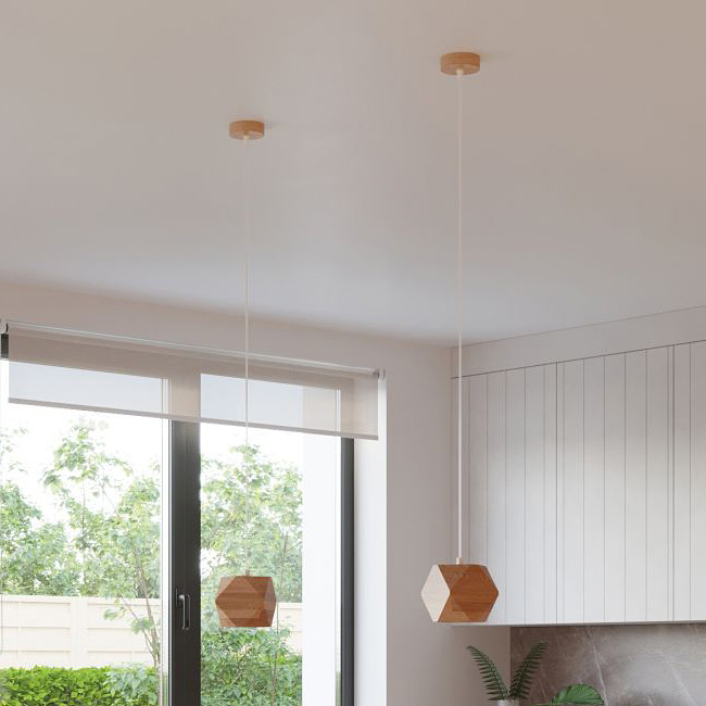 Sollux Lighting Woody lampa wisząca 1x40W drewno naturalne SL.1011