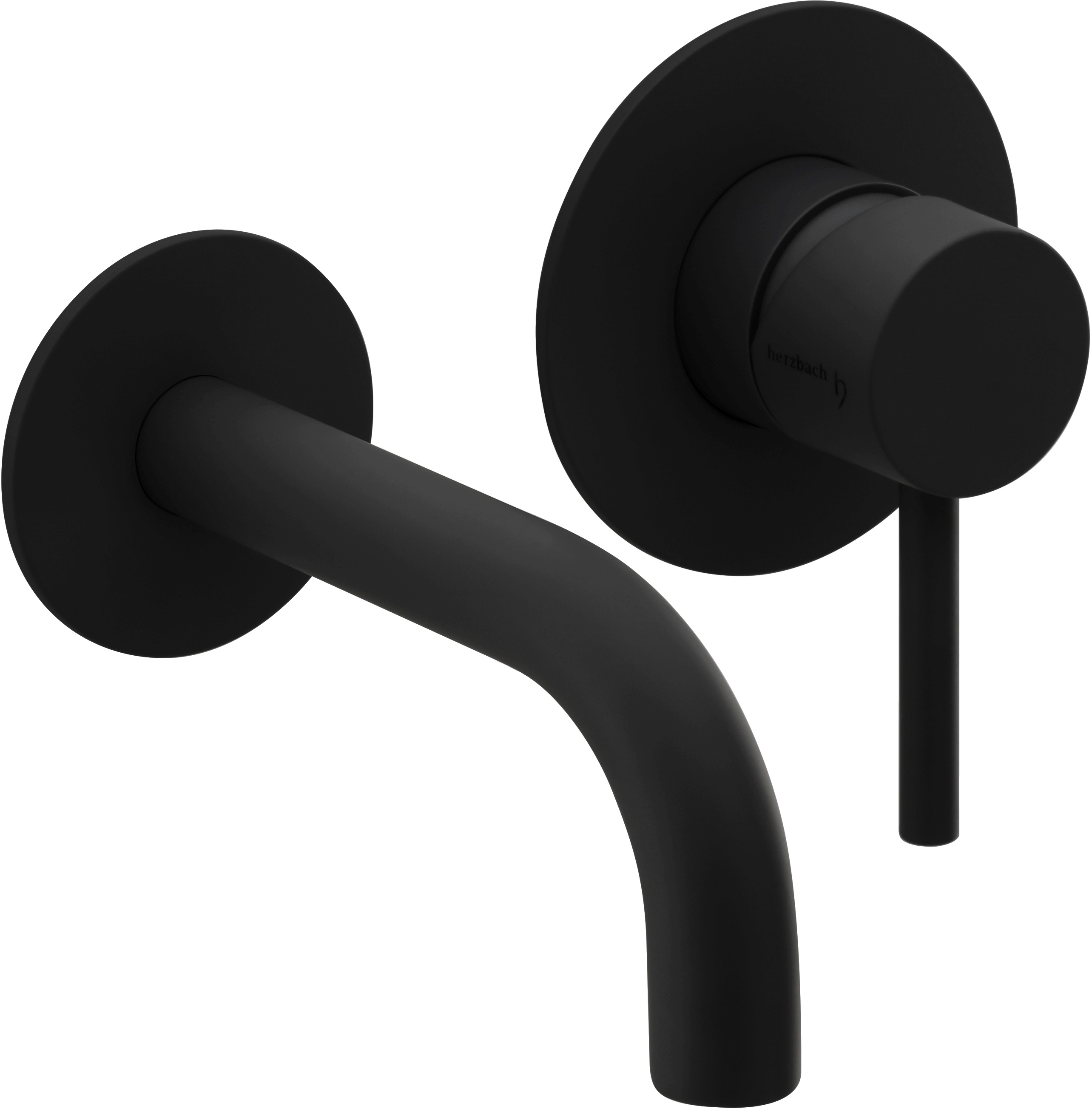 Herzbach Deep Black bateria umywalkowa podtynkowa czarny mat 23.203756.1.12
