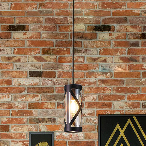 Rabalux Oberon lampa wisząca 1x40W brązowy/bursztynowy 5338