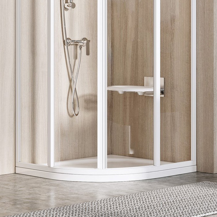 Ravak Galaxy Elipso Pro-90 Flat brodzik 90x90 cm półokrągły biały XA237711010