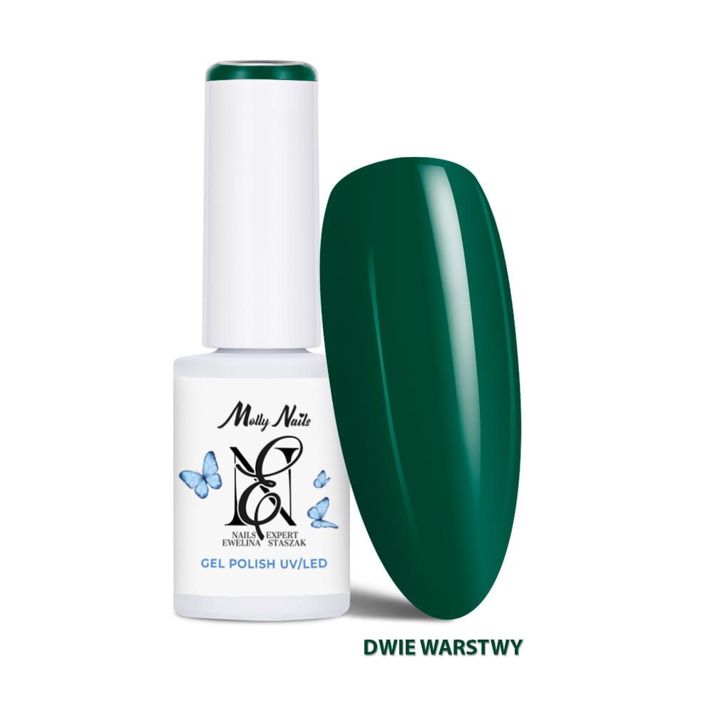 Lakier hybrydowy LED/UV Gel Polish Molly Nails by Ewelina Staszak Talizman T16 Malachit 7g
