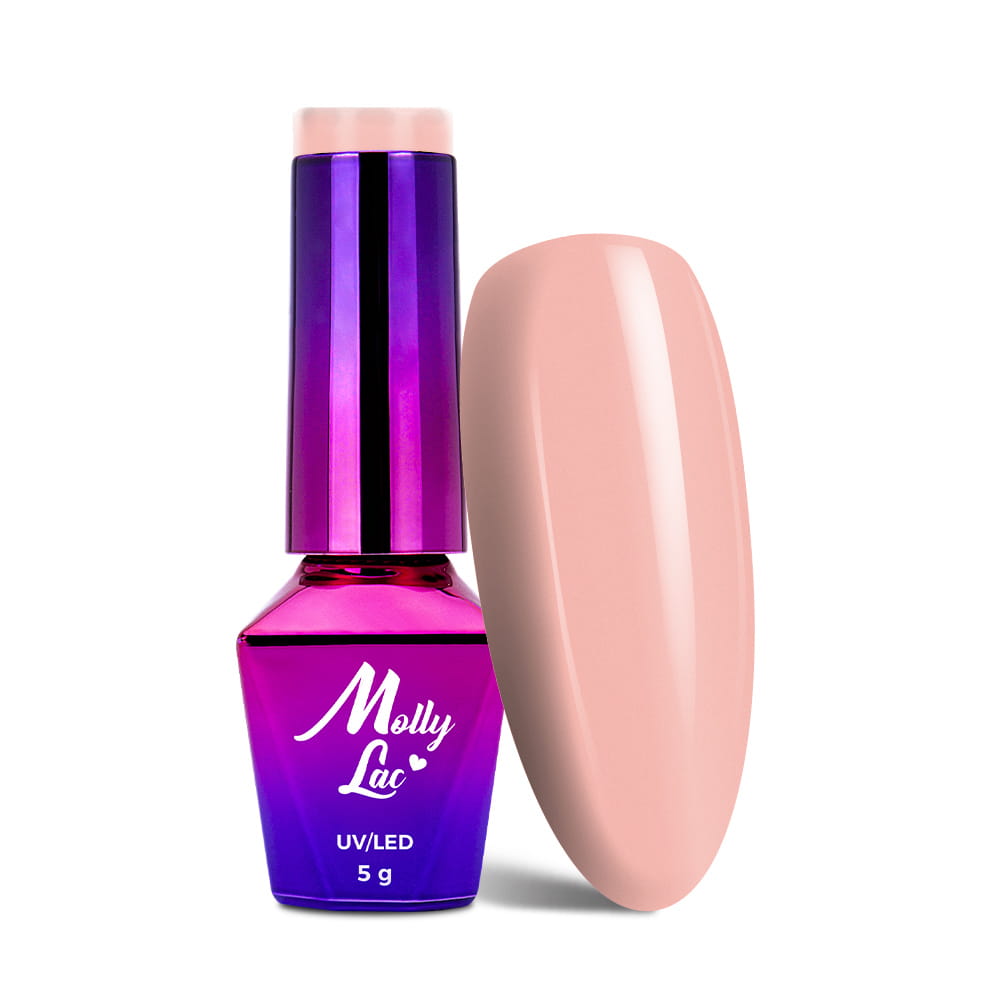 Lakier hybrydowy LED/UV Gel Polish MollyLac Delicate Woman Nr 67 Innocent Girl 5 g